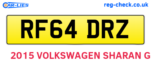 RF64DRZ are the vehicle registration plates.