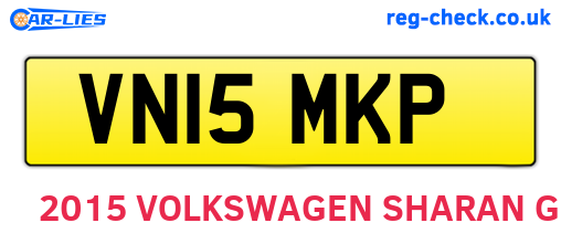 VN15MKP are the vehicle registration plates.