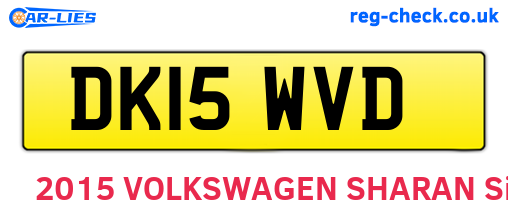 DK15WVD are the vehicle registration plates.