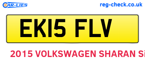 EK15FLV are the vehicle registration plates.