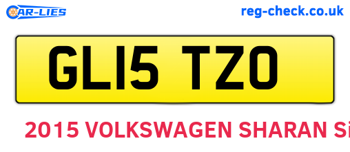 GL15TZO are the vehicle registration plates.