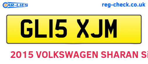 GL15XJM are the vehicle registration plates.