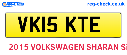 VK15KTE are the vehicle registration plates.