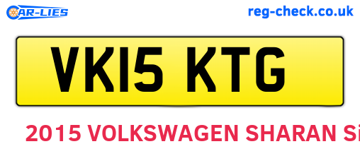 VK15KTG are the vehicle registration plates.
