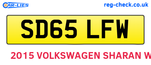 SD65LFW are the vehicle registration plates.