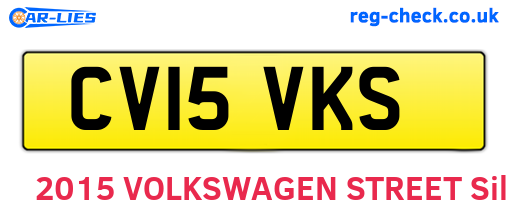 CV15VKS are the vehicle registration plates.
