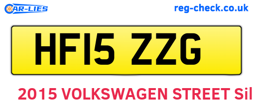 HF15ZZG are the vehicle registration plates.