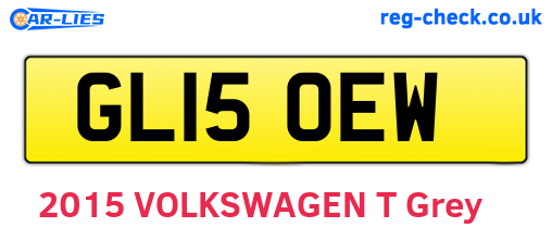 GL15OEW are the vehicle registration plates.