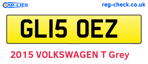 GL15OEZ are the vehicle registration plates.