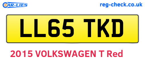 LL65TKD are the vehicle registration plates.