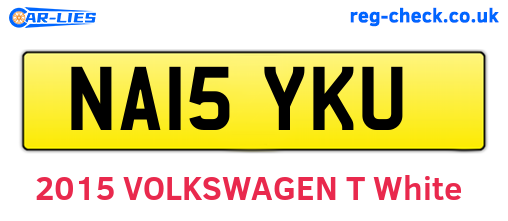 NA15YKU are the vehicle registration plates.