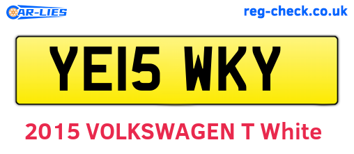 YE15WKY are the vehicle registration plates.