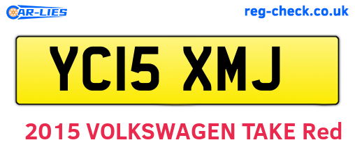 YC15XMJ are the vehicle registration plates.