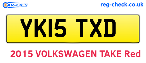 YK15TXD are the vehicle registration plates.