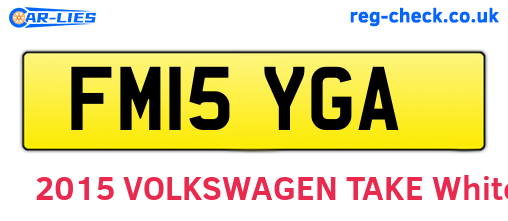 FM15YGA are the vehicle registration plates.