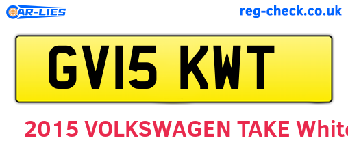 GV15KWT are the vehicle registration plates.