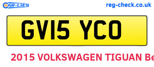 GV15YCO are the vehicle registration plates.
