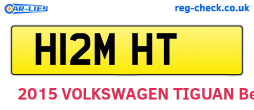 H12MHT are the vehicle registration plates.