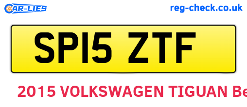 SP15ZTF are the vehicle registration plates.