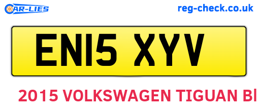 EN15XYV are the vehicle registration plates.