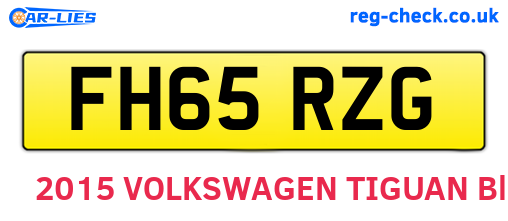 FH65RZG are the vehicle registration plates.
