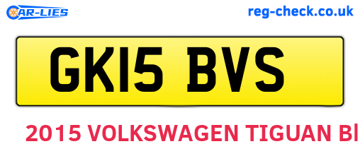 GK15BVS are the vehicle registration plates.