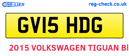 GV15HDG are the vehicle registration plates.