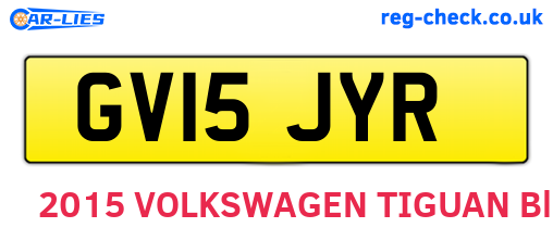 GV15JYR are the vehicle registration plates.