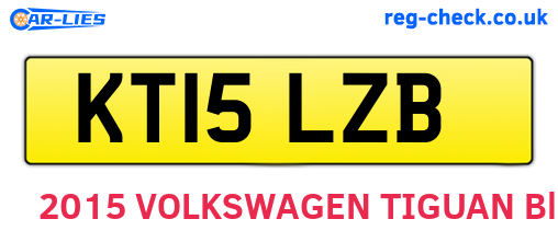 KT15LZB are the vehicle registration plates.