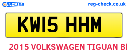 KW15HHM are the vehicle registration plates.