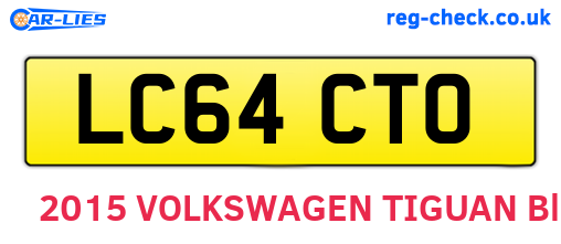 LC64CTO are the vehicle registration plates.