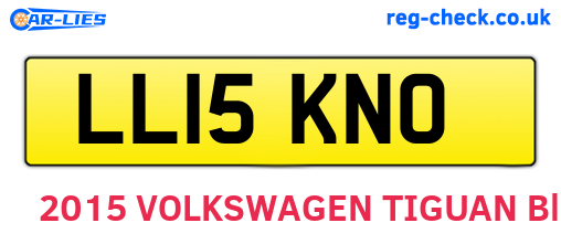 LL15KNO are the vehicle registration plates.