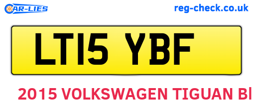 LT15YBF are the vehicle registration plates.