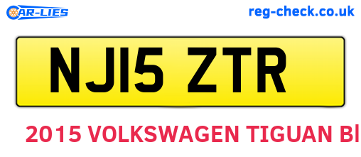 NJ15ZTR are the vehicle registration plates.