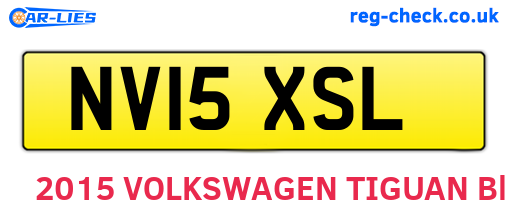 NV15XSL are the vehicle registration plates.