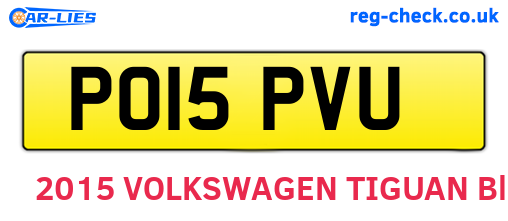 PO15PVU are the vehicle registration plates.