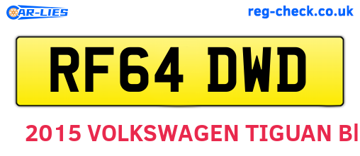 RF64DWD are the vehicle registration plates.