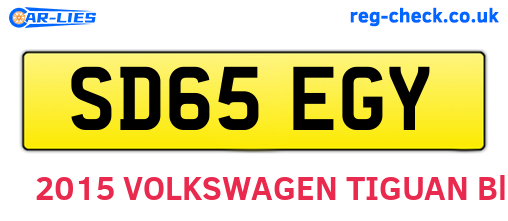 SD65EGY are the vehicle registration plates.