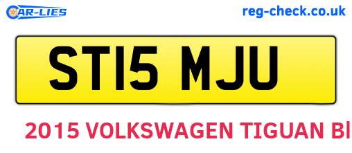 ST15MJU are the vehicle registration plates.