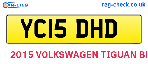 YC15DHD are the vehicle registration plates.