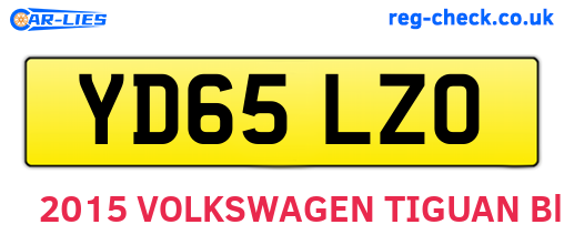 YD65LZO are the vehicle registration plates.