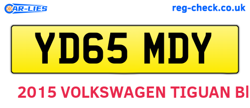 YD65MDY are the vehicle registration plates.
