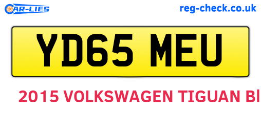 YD65MEU are the vehicle registration plates.