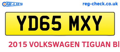 YD65MXY are the vehicle registration plates.