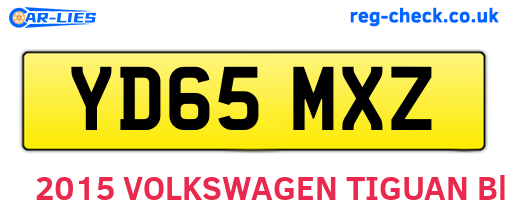 YD65MXZ are the vehicle registration plates.