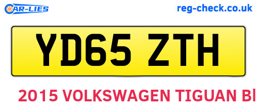 YD65ZTH are the vehicle registration plates.