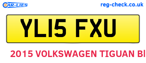 YL15FXU are the vehicle registration plates.