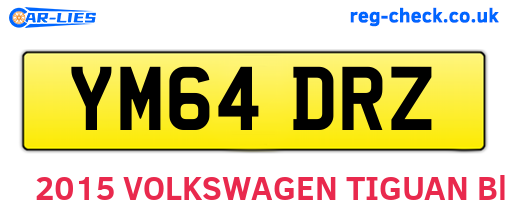 YM64DRZ are the vehicle registration plates.