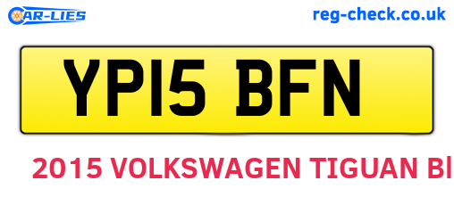 YP15BFN are the vehicle registration plates.