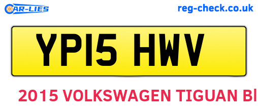 YP15HWV are the vehicle registration plates.